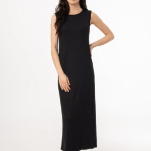 Black Ribbed Maxi Jumper