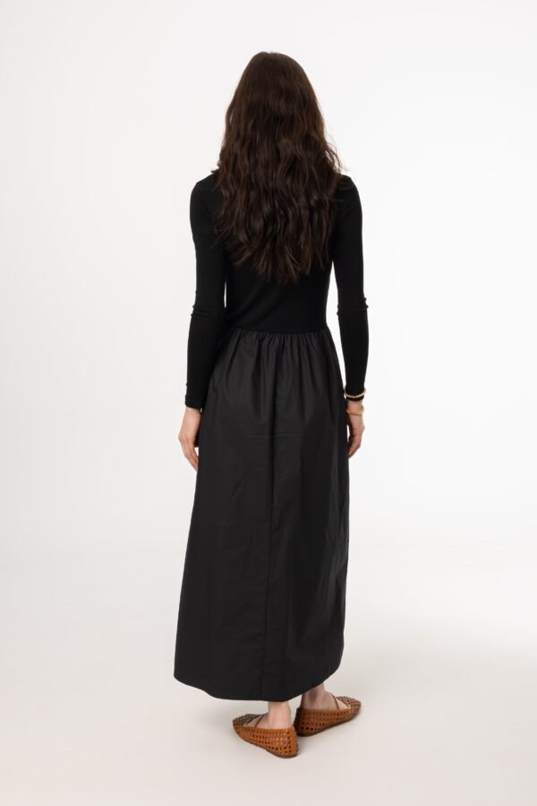 Black Quarter Zip Maxi Dress - Image 3